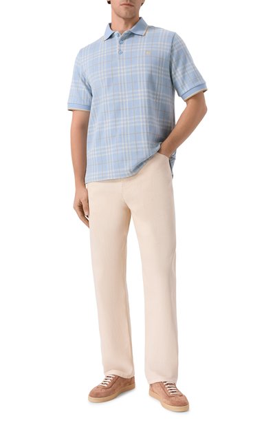 Хлопковое поло BURBERRY, арт. 8110103, фото 2