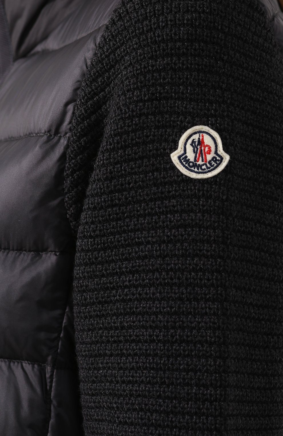 Пуховая куртка MONCLER темно-серого цвета по цене 99600 руб., арт. E2-093-94558-00-A9018, фото 5 Пуховая куртка MONCLER, арт. E2-093-94558-00-A9018, фото 5
