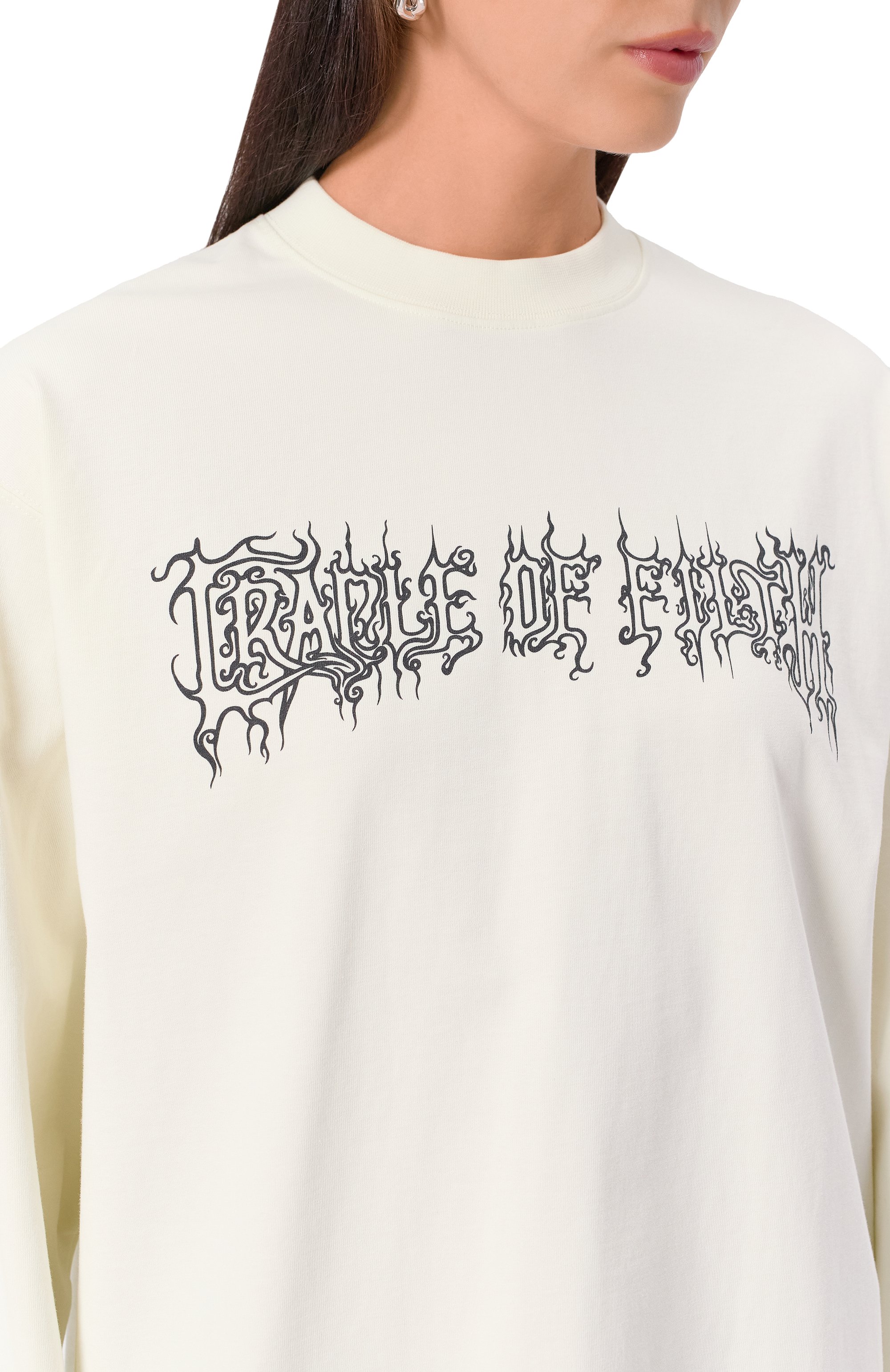 Хлопковый лонгслив VETEMENTS, арт. UCF76LS100I/1100 INTERL0CK, фото 8