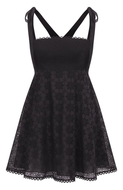 Хлопковое платье Ulyana Sergeenko ABC002SS24P1740Т24 Чёрный ABC002SS24P1740Т24