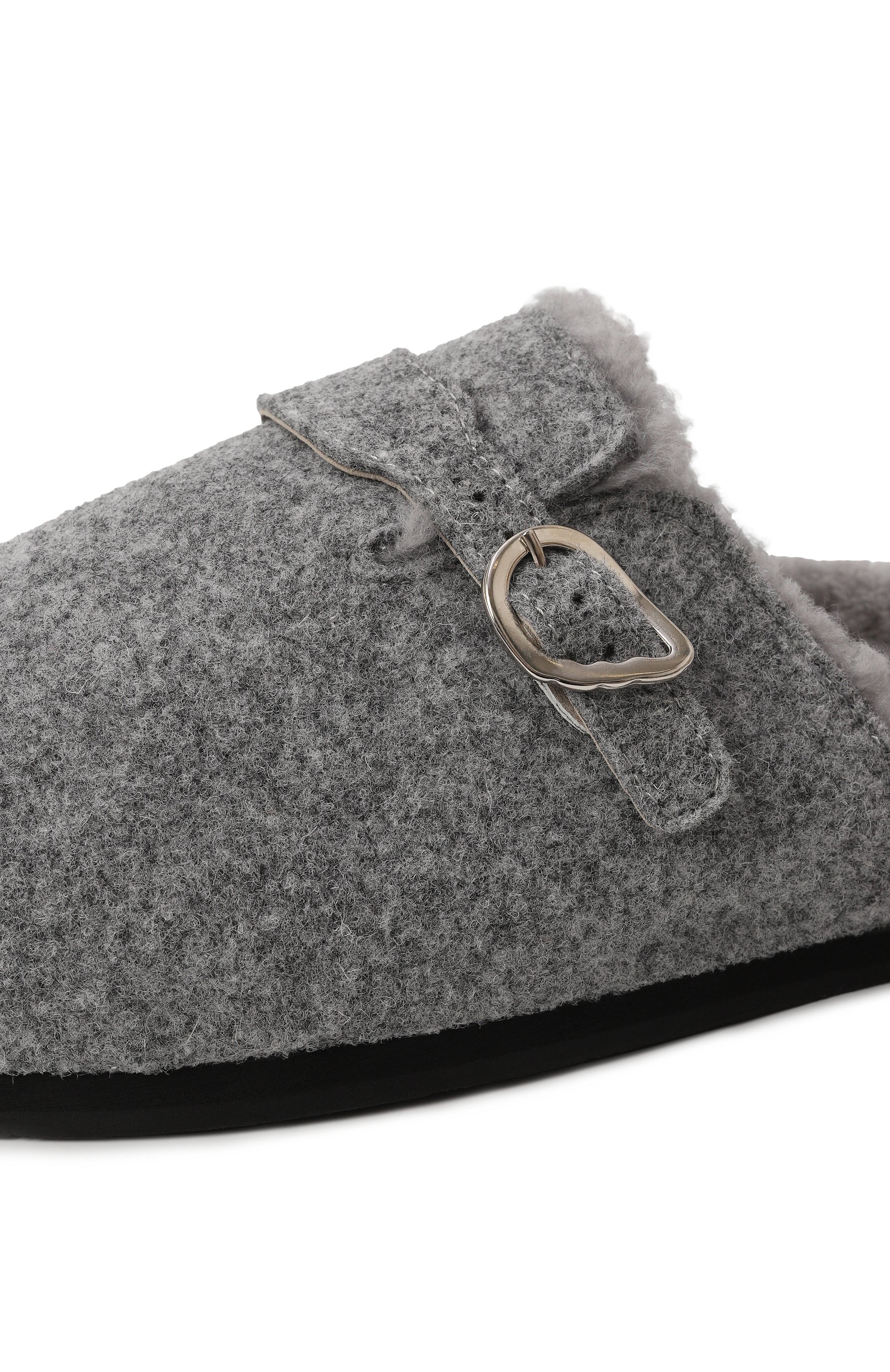 Текстильные сабо vasilitsa ANCIENT GREEK SANDALS серого цвета по цене 45800 руб., арт. VASILITSA, фото 7 Текстильные сабо vasilitsa ANCIENT GREEK SANDALS, арт. VASILITSA, фото 7