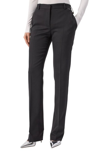 Шерстяные брюки VERSACE черного цвета по цене 124500 руб., арт. 1018021/1A12258, фото 3 Шерстяные брюки VERSACE, арт. 1018021/1A12258, фото 3