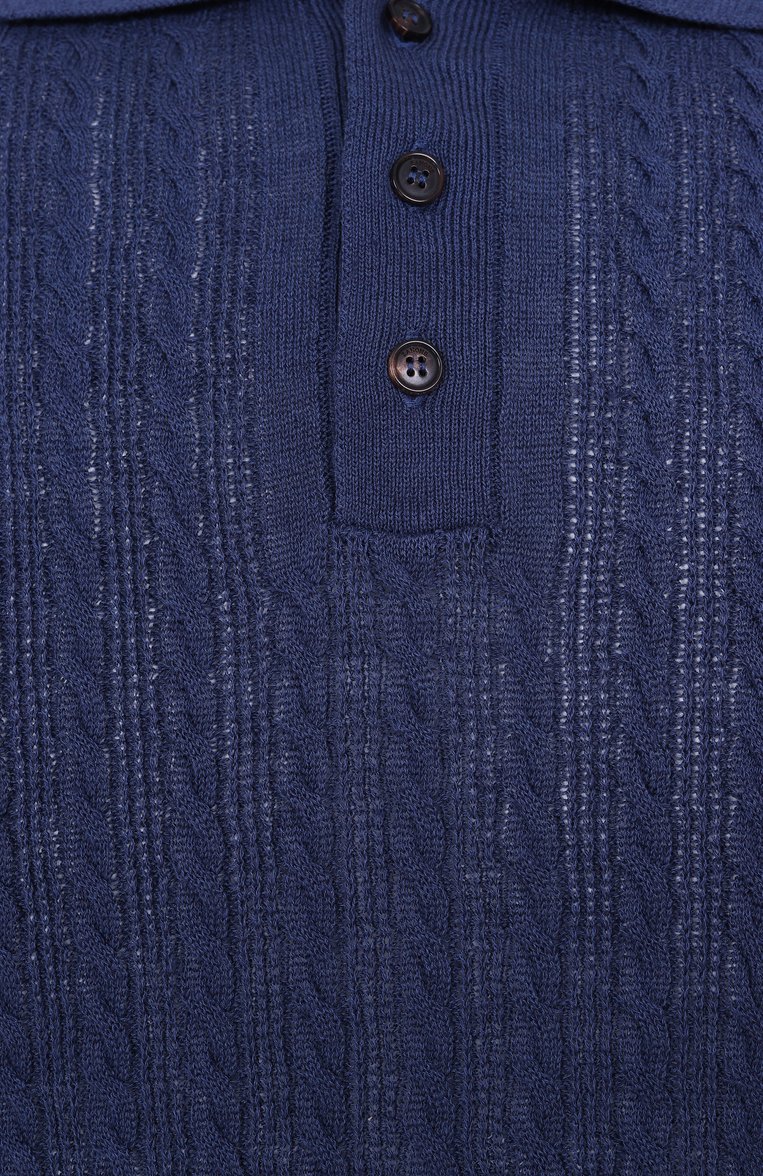 Поло изо льна и хлопка SLOWEAR, арт. 810212/Z1355, фото 1