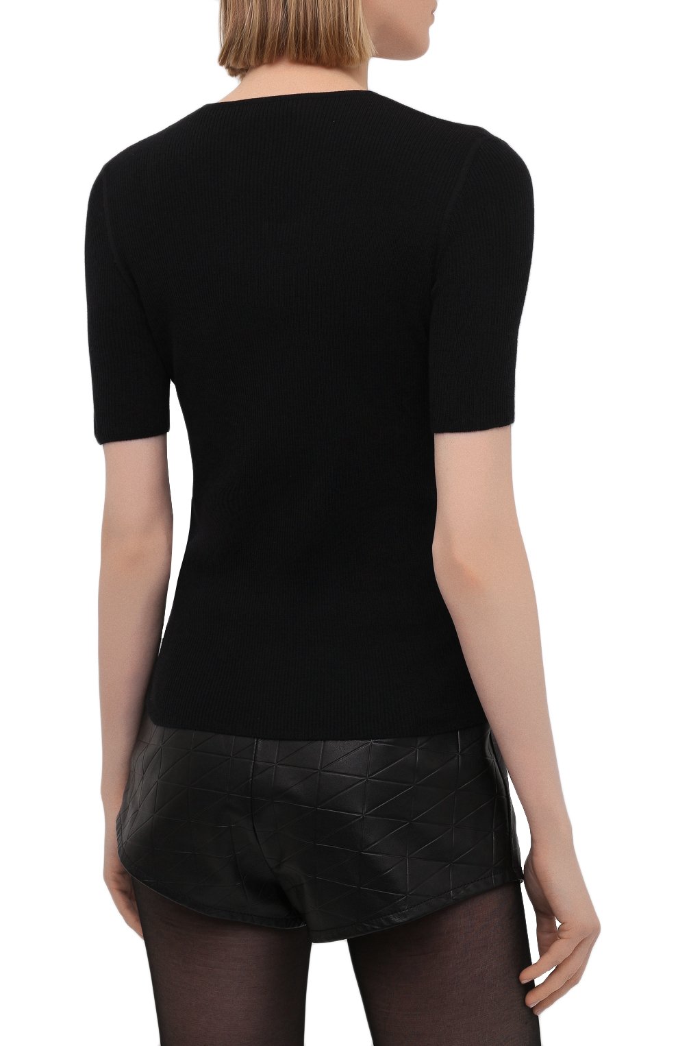 Топ SAINT LAURENT черного цвета по цене 103500 руб., арт. 658741/YAPK2, фото 4 Топ SAINT LAURENT, арт. 658741/YAPK2, фото 4