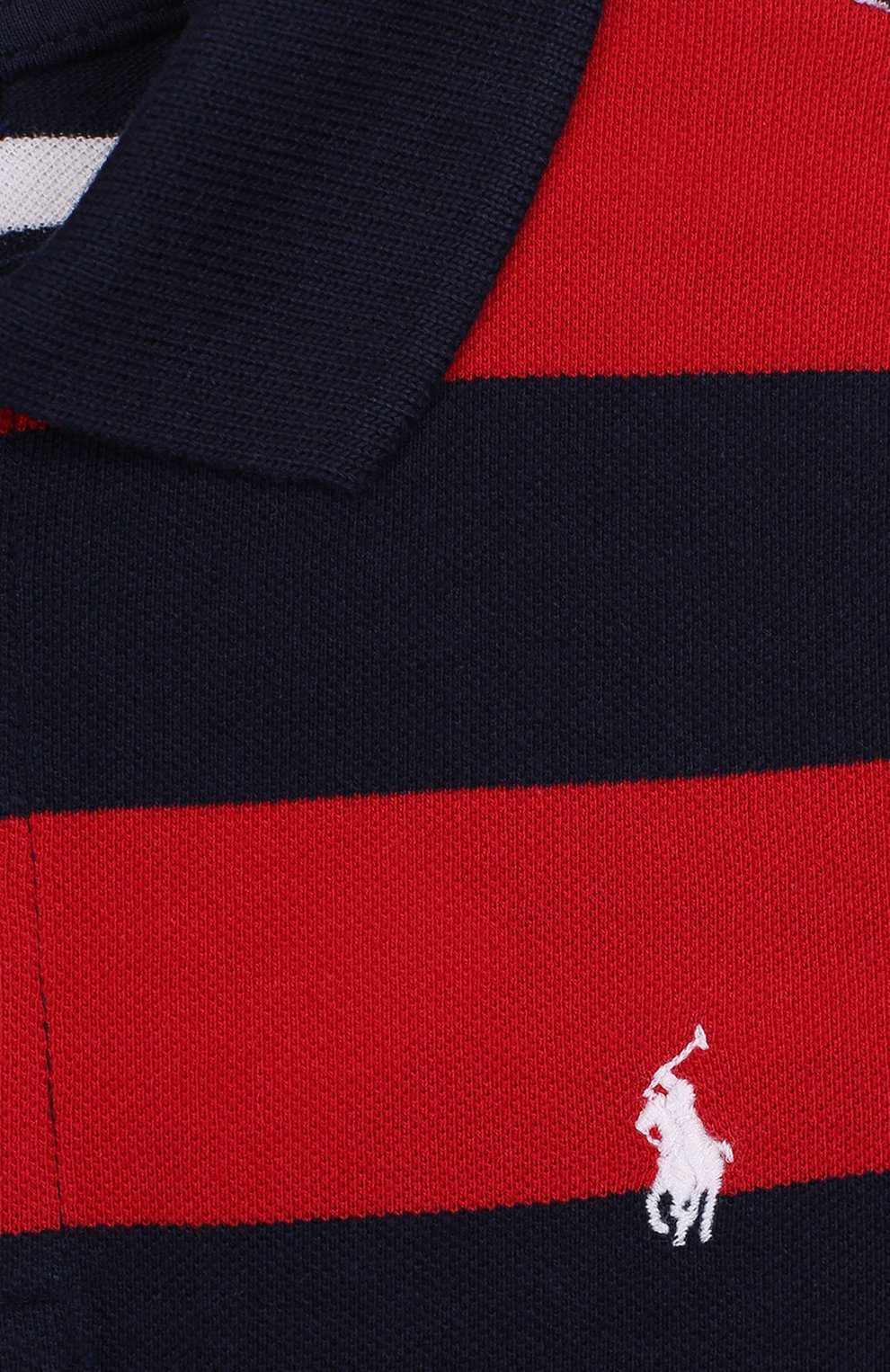 Хлопковое поло в контрастную полоску POLO RALPH LAUREN, арт. 322692271, фото 3