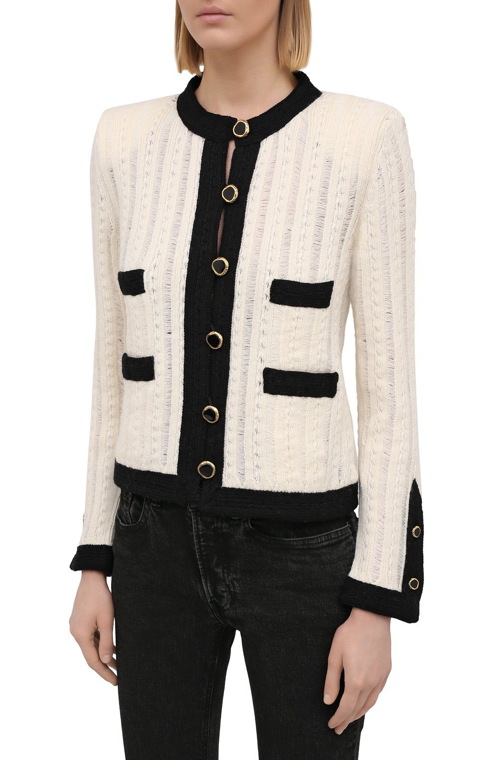 Шерстяной жакет SAINT LAURENT, арт. 648421/YAWB2, фото 3