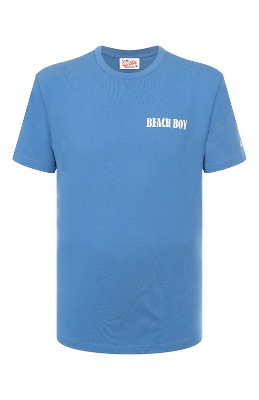 Хлопковая футболка MC2 Saint Barth STBM TSHIRT MAN/02359H Голубой STBM TSHIRT MAN/02359H