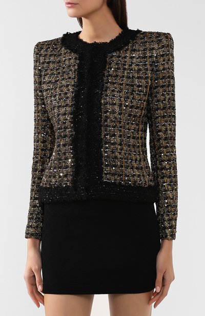 Жакет BALMAIN золотого цвета по цене 418000 руб., арт. SF17248/X240, фото 3 Жакет BALMAIN, арт. SF17248/X240, фото 3