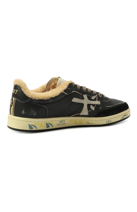 Кожаные кеды Bskt Clay Premiata BSKT CLAY/VAR 6909M Чёрный  BSKT CLAY/VAR 6909M Фото 5