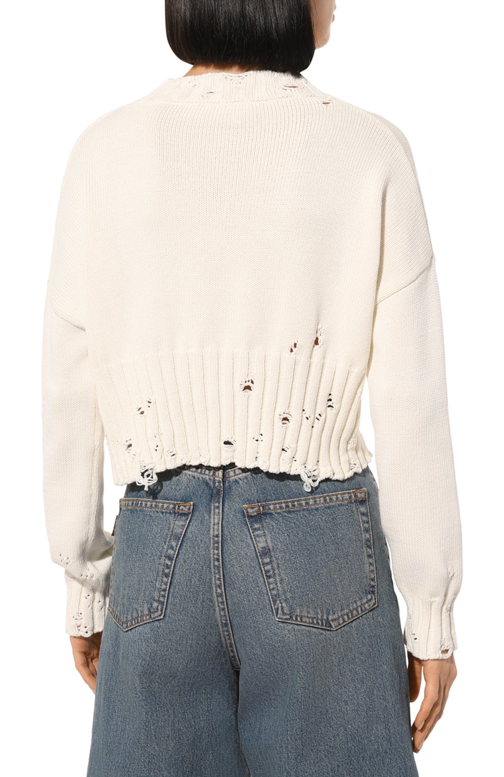 Хлопковый свитер MARNI, арт. GCMD0276A1/UFC652, фото 4