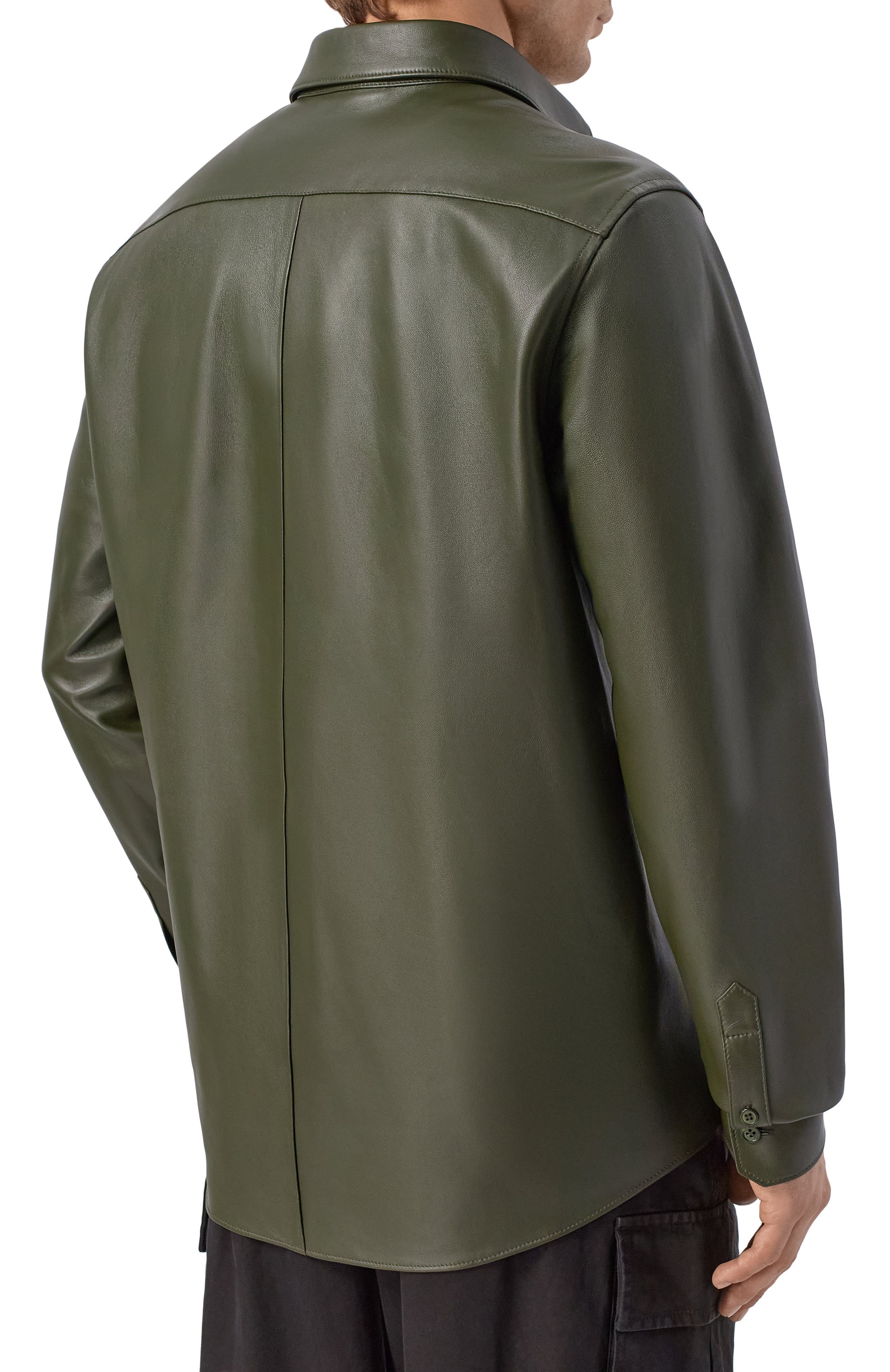 Кожаная рубашка DOLCE & GABBANA, арт. G5NP9L/HULFY, фото 4