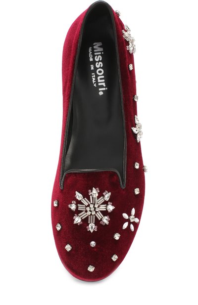 Бархатные слиперы с кристаллами MISSOURI, арт. 76949/35-41, фото 4