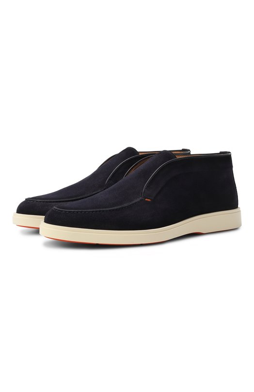 Замшевые ботинки Detroit Santoni MGDG17823TICBGEX Синий MGDG17823TICBGEX