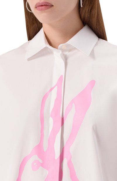 Хлопковая рубашка MSGM, арт. 3941MDE18X/257602, фото 5