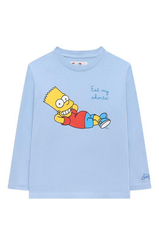 

Хлопковый лонгслив MC2 Saint Barth, Голубой