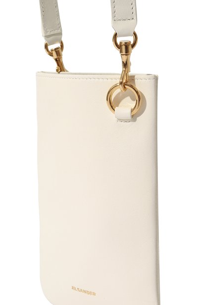 Сумка link JIL SANDER белого цвета по цене 61750 руб., арт. J06WG0004-P4874, фото 3 Сумка link JIL SANDER, арт. J06WG0004-P4874, фото 3