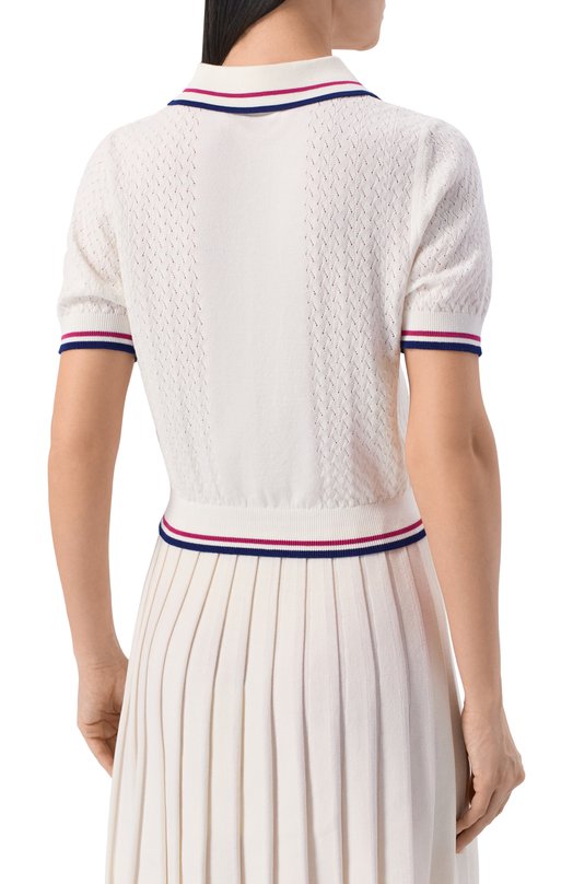 Поло из вискозы HINNOMINATE HMABW02471 Белый  HMABW02471 Фото 4