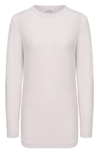 Женская хлопковый лонгслив BRUNELLO CUCINELLI, арт. MPT18B0107
