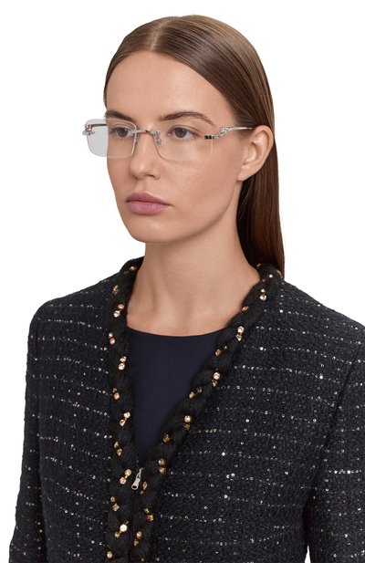 Оправа CARTIER серебряного цвета по цене 137500 руб., арт. CT0281 004, фото 3 Оправа CARTIER, арт. CT0281 004, фото 3