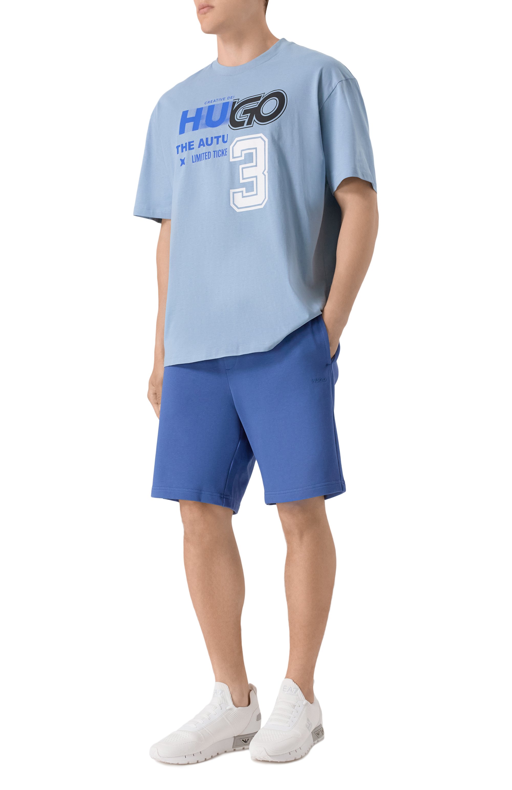 Хлопковая футболка HUGO BLUE, арт. 50544168, фото 2