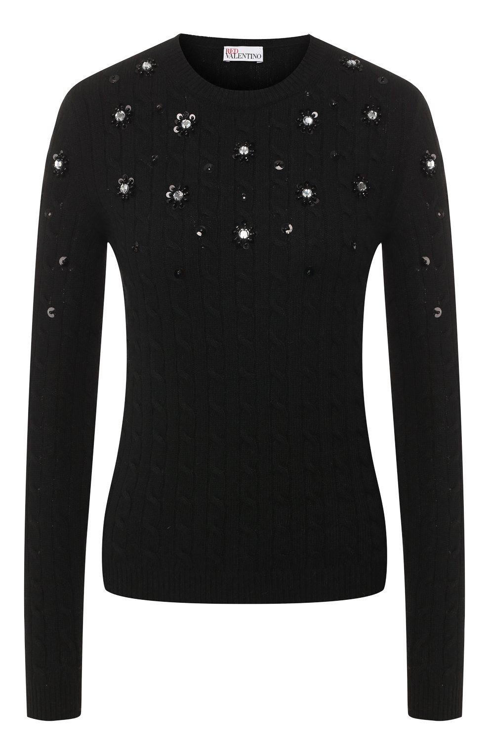 Пуловер из смеси шерсти и вискозы REDVALENTINO, арт. RR3KCA18/BLM, фото 1