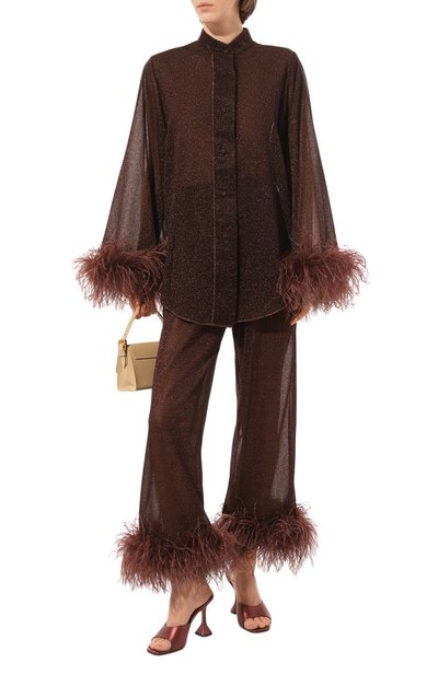 Блузка с отделкой перьями OSEREE, арт. LSF213, фото 2