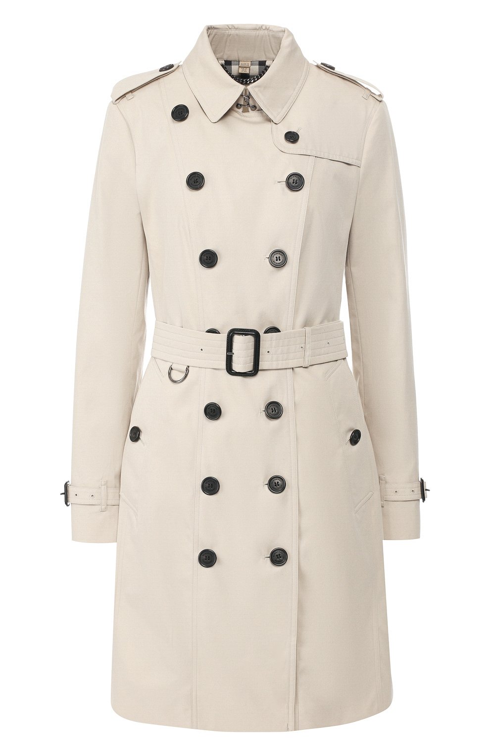 Хлопковый тренч sandringham BURBERRY светло-серого цвета по цене 213500 руб., арт. 3913361, фото 1 Хлопковый тренч sandringham BURBERRY, арт. 3913361, фото 1