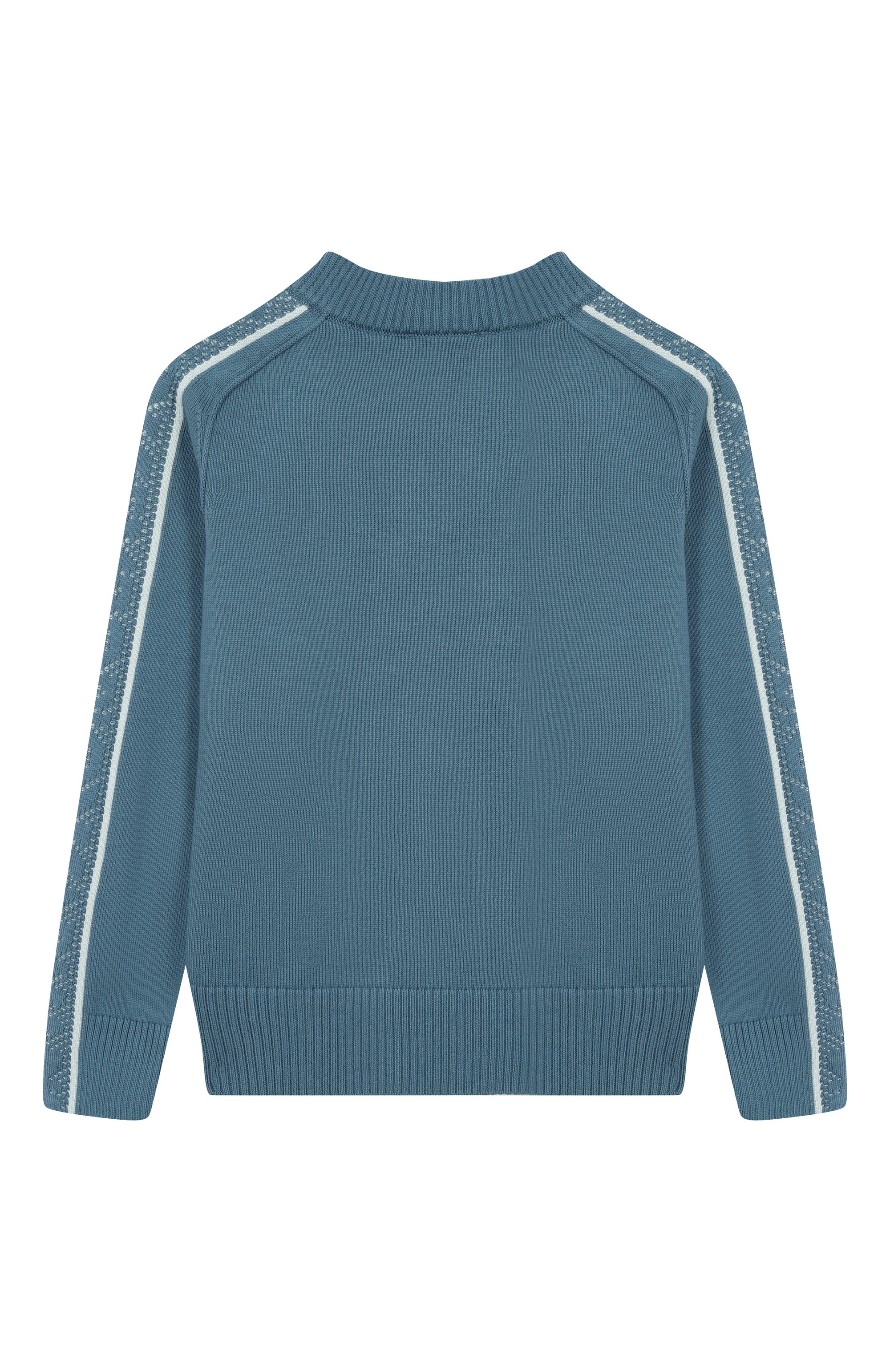 Хлопковый кардиган EMPORIO ARMANI тёмно-голубого цвета по цене 17250 руб., арт. EB001218/AF23410, фото 2 Хлопковый кардиган EMPORIO ARMANI, арт. EB001218/AF23410, фото 2