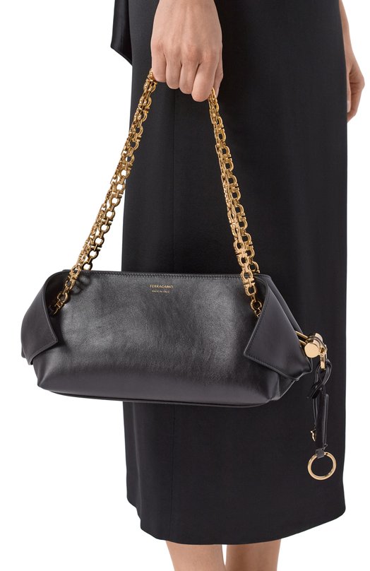 Сумка Folded small Ferragamo 21A371/787 Чёрный  21A371/787 Фото 2