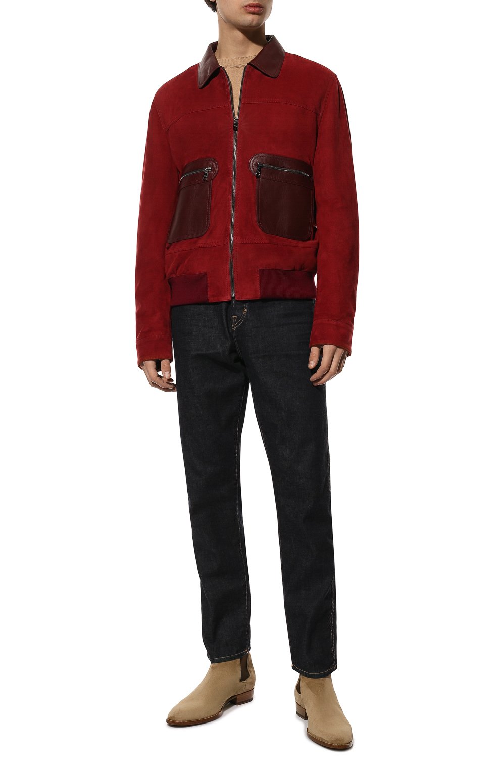 Замшевые челси wyatt SAINT LAURENT, арт. 443208/BT300, фото 2