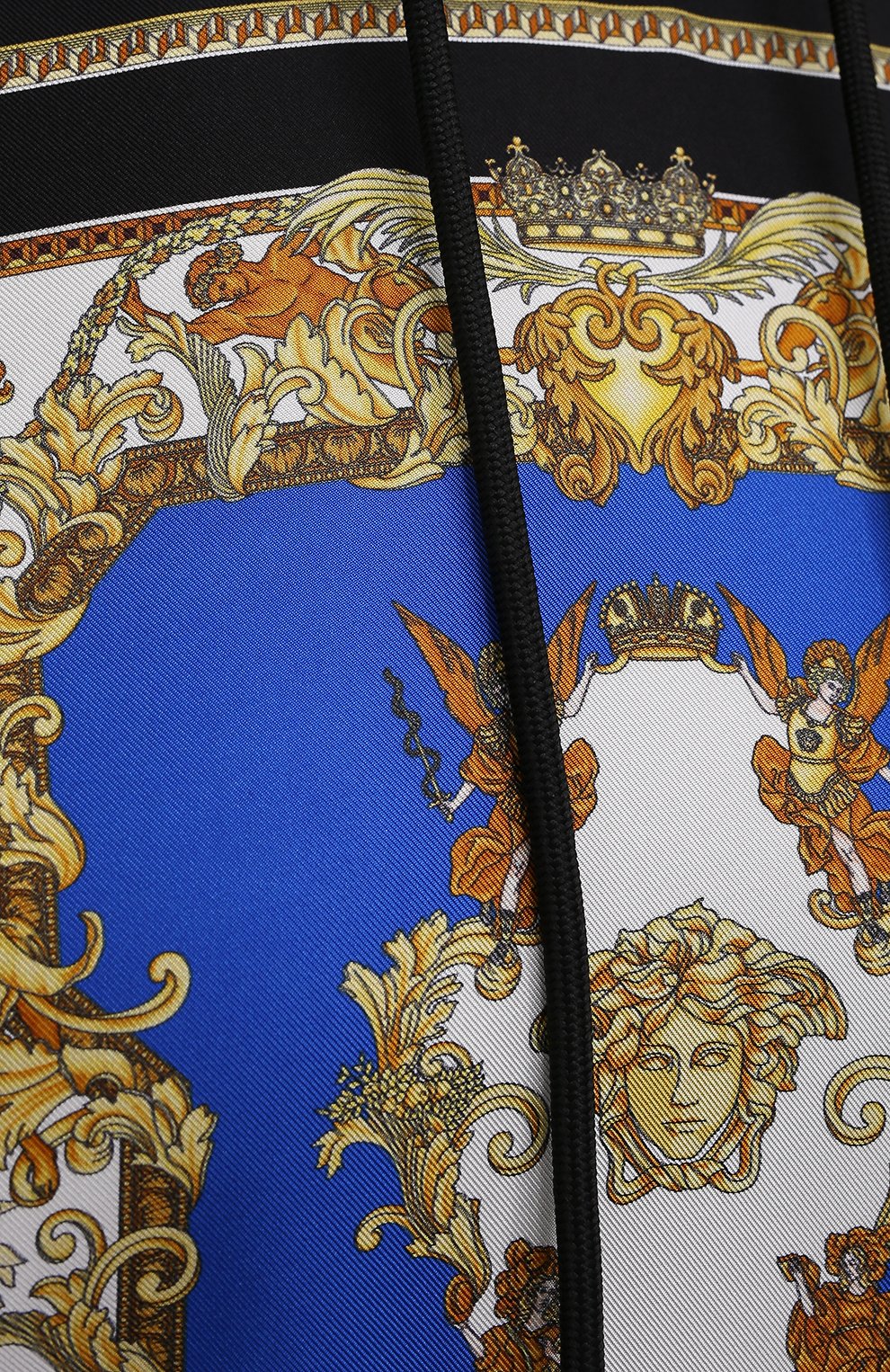 Хлопковое худи VERSACE черного цвета по цене 99500 руб., арт. 1001577/1A01174, фото 5 Хлопковое худи VERSACE, арт. 1001577/1A01174, фото 5