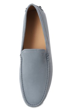 Мужские мокасины gommino из нубука TOD’S голубого цвета, арт. XXM64C00040/6RN | Фото 6 (Материал внешний: Натуральная кожа; Материал сплава: Проставлено; Нос: Не проставлено; Материал внутренний: Натуральная кожа; Стили: Кэжуэл)