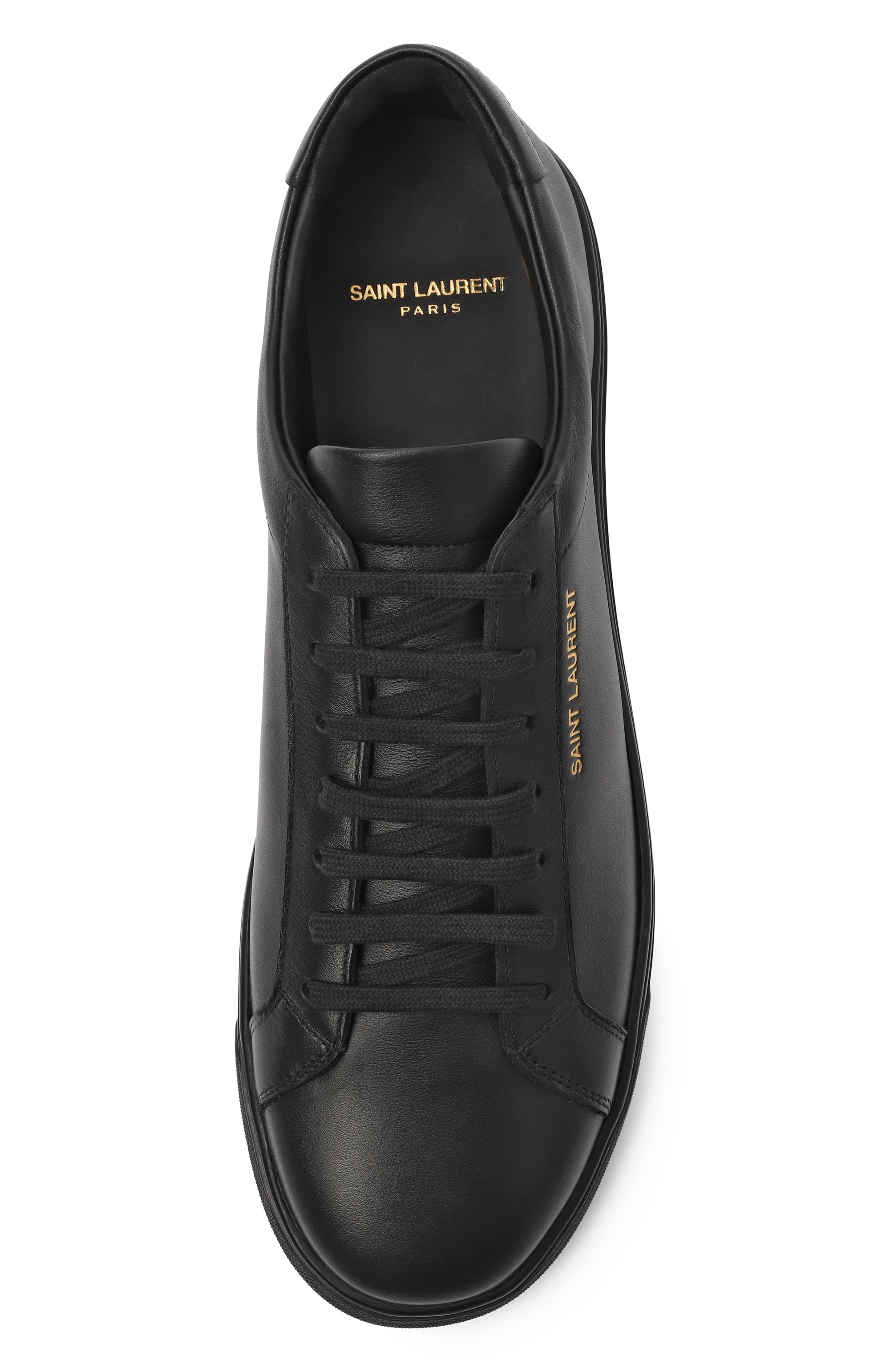 Кожаные кеды andy SAINT LAURENT черного цвета по цене 75450 руб., арт. 606833/0ZS00, фото 6 Кожаные кеды andy SAINT LAURENT, арт. 606833/0ZS00, фото 6