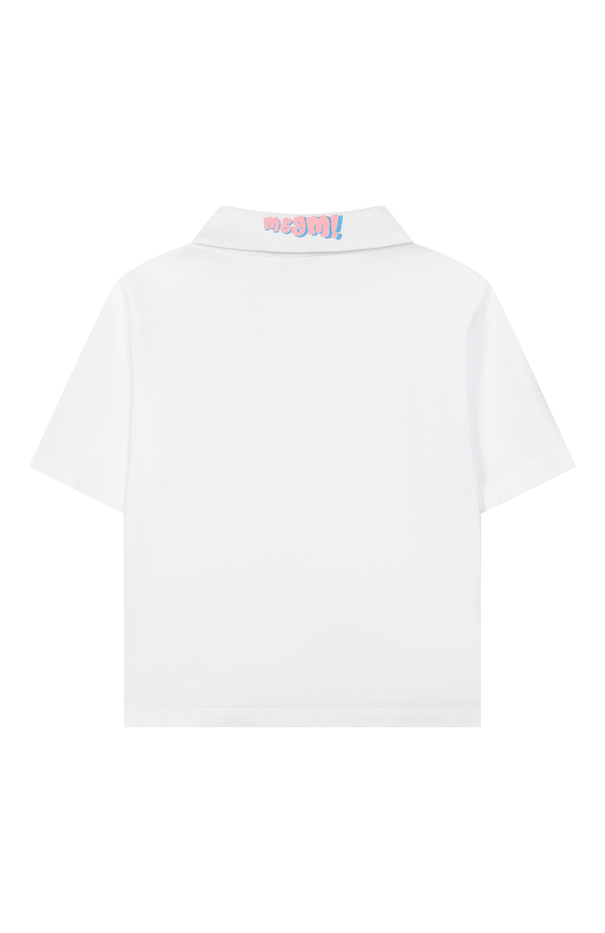 Хлопковое поло MSGM KIDS, арт. S6MSJGP0127, фото 2