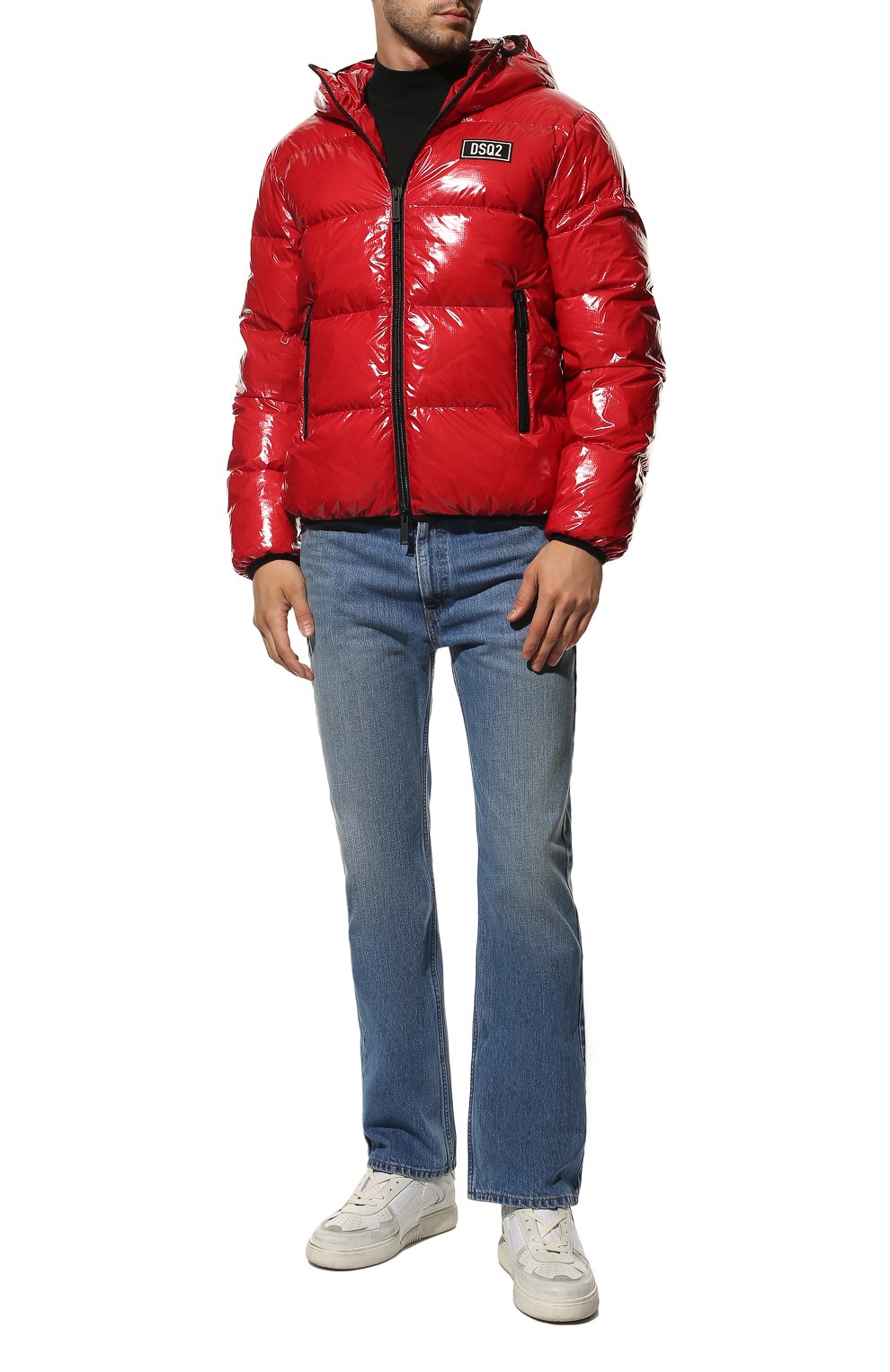 Пуховик DSQUARED2 красного цвета по цене 74900 руб., арт. S74AM1322/S54056, фото 2 Пуховик DSQUARED2, арт. S74AM1322/S54056, фото 2
