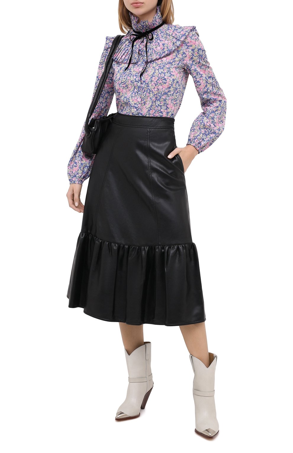 Юбка PHILOSOPHY DI LORENZO SERAFINI черного цвета по цене 39250 руб., арт. A0102/5740, фото 2 Юбка PHILOSOPHY DI LORENZO SERAFINI, арт. A0102/5740, фото 2