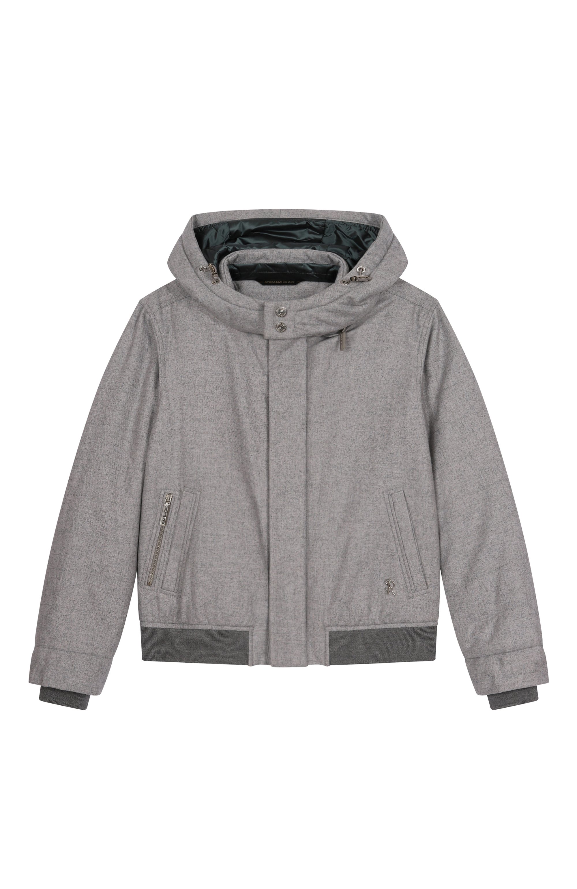 Бомбер STEFANO RICCI JUNIOR серого цвета по цене 360500 руб., арт. Y7J2300130/CPA01M, фото 1 Бомбер STEFANO RICCI JUNIOR, арт. Y7J2300130/CPA01M, фото 1