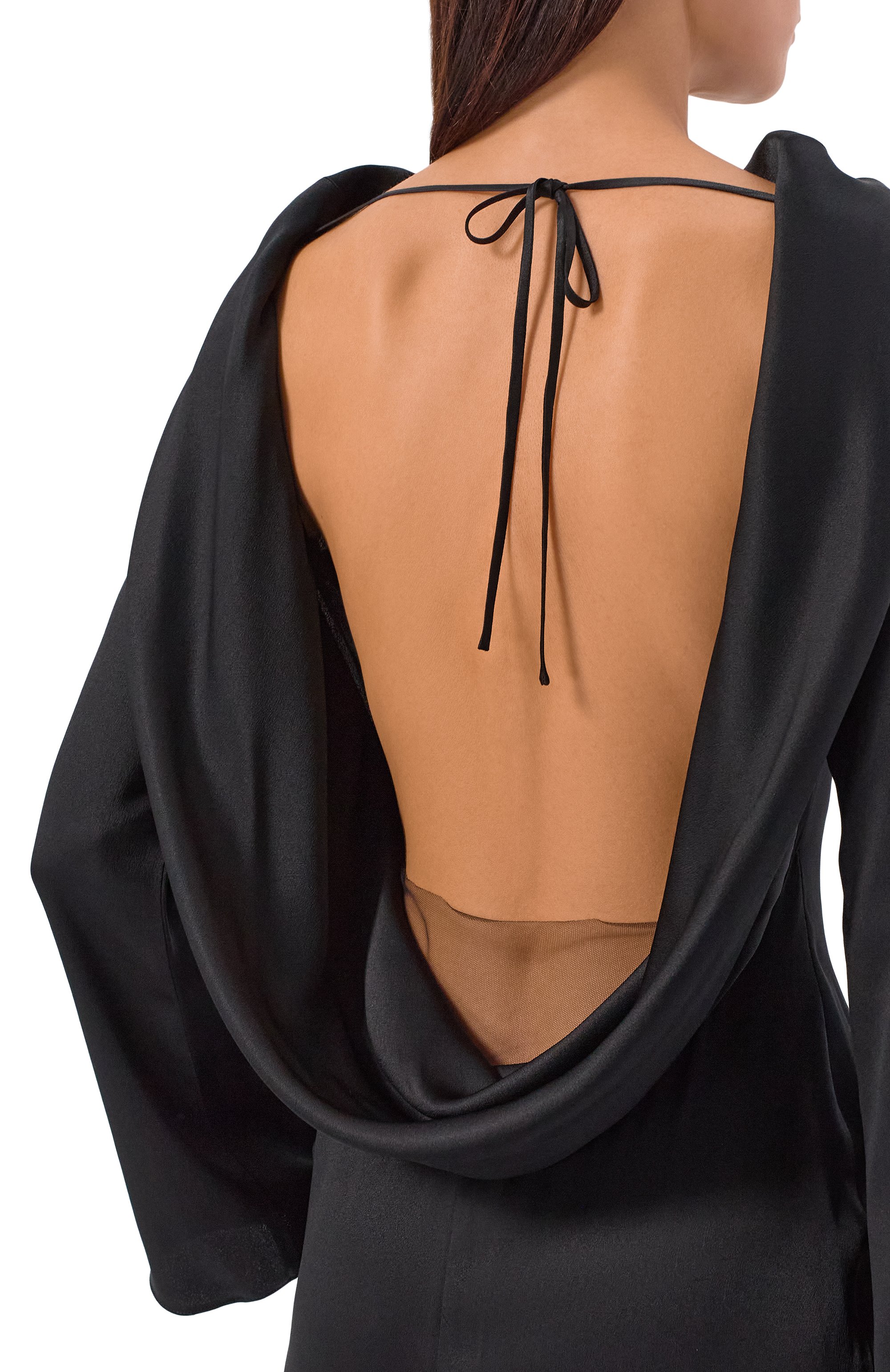 Атласное платье GIUSEPPE DI MORABITO, арт. 05FWDR501 05301, фото 4