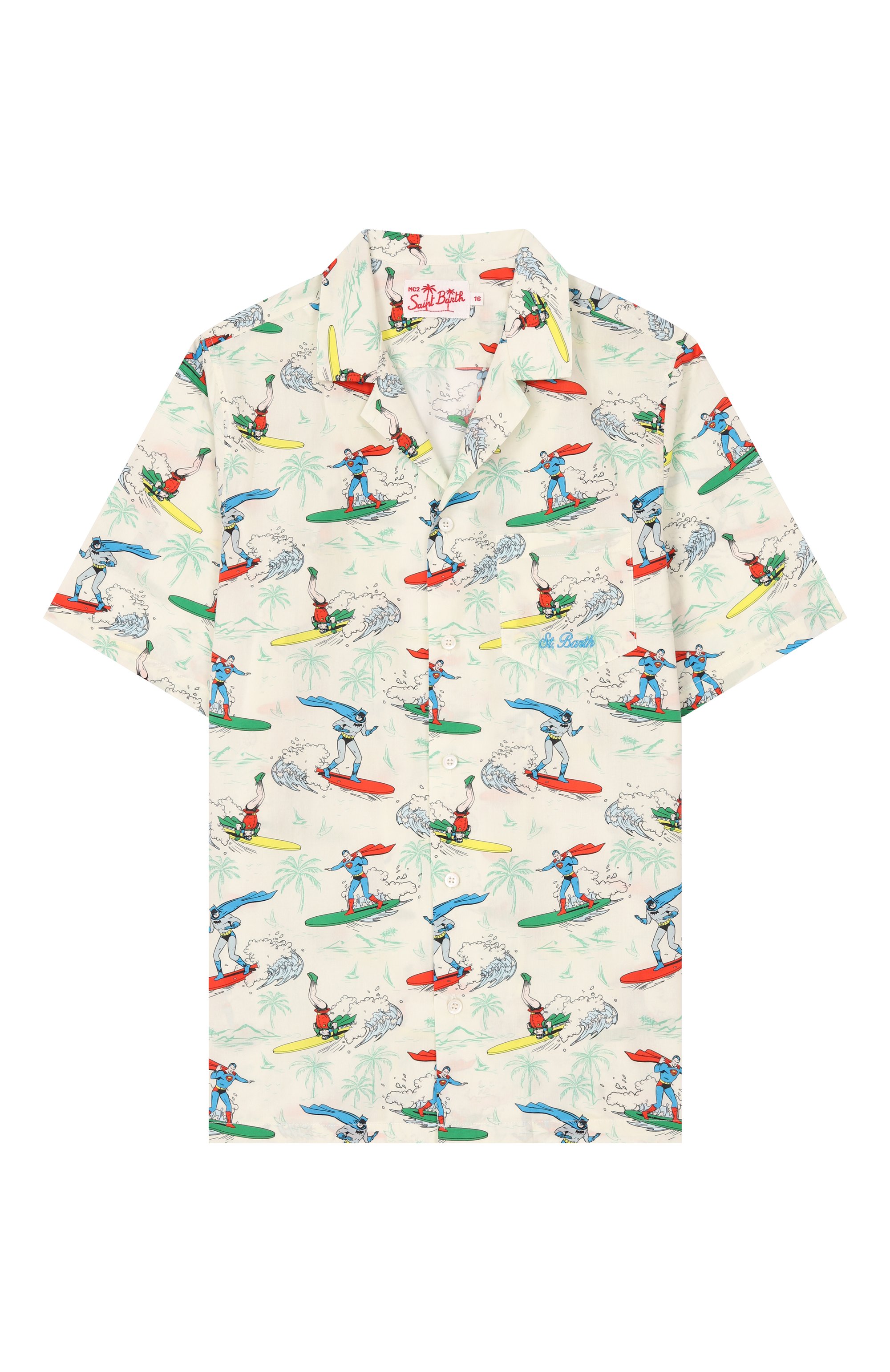 Хлопковая рубашка MC2 SAINT BARTH, арт. STBK KALEA JR/03908H, фото 1