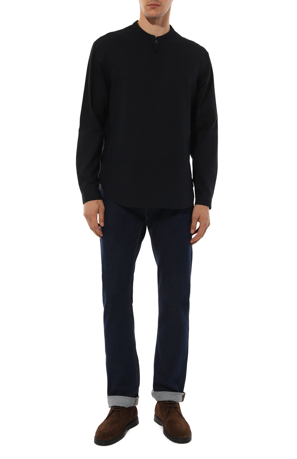 Хлопковая рубашка GIORGIO ARMANI, арт. GM000128/TE11186, фото 2