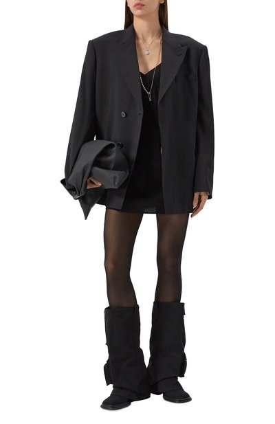 Текстильные сапоги natalia NAKED WOLFE черного цвета по цене 48000 руб., арт. NATALIA/CANVAS, фото 2 Текстильные сапоги natalia NAKED WOLFE, арт. NATALIA/CANVAS, фото 2