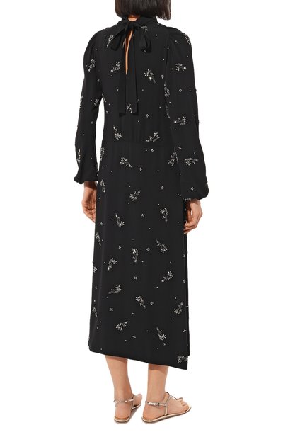 Платье с отделкой стразами PRADA, арт. P36S2R-1R14-F0002-182, фото 4