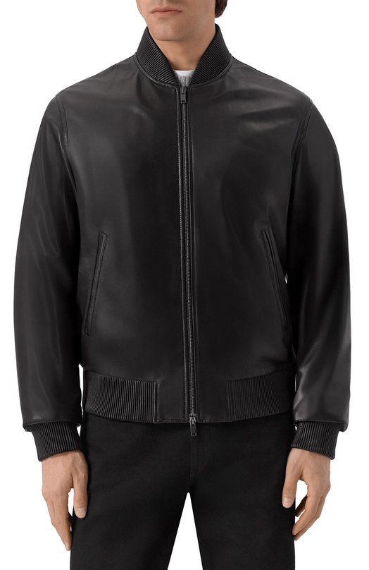 Кожаный бомбер MVST M25.1PM.0009/CREAM NAPA_001 Чёрный  M25.1PM.0009/CREAM NAPA_001 Фото 3