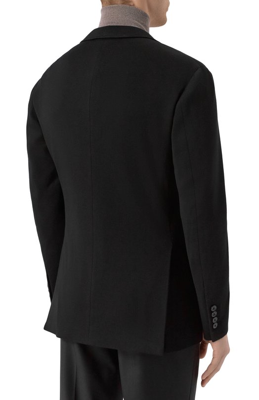Кашемировый пиджак Stefano Ricci M1RFM22T00/MR03HA Чёрный  M1RFM22T00/MR03HA Фото 6