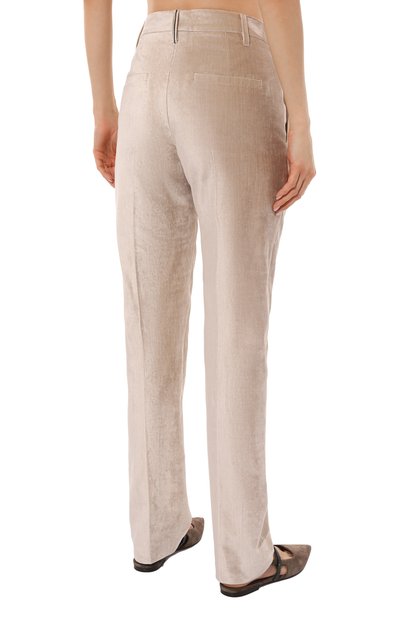 Бархатные брюки BRUNELLO CUCINELLI, арт. MP581P8717, фото 4