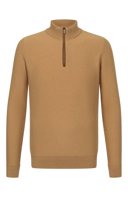 Джемпер из шерсти и кашемира Zilli KZMN01M0223VSPKN0 Бежевый KZMN01M0223VSPKN0