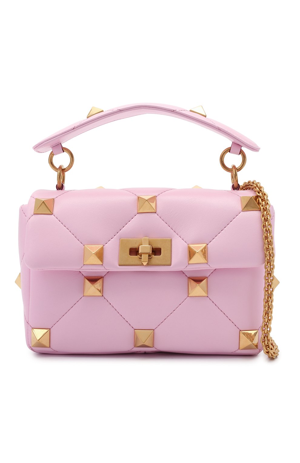 Сумка roman stud medium VALENTINO розового цвета по цене 369000 руб., арт. WW2B0I82/BSF, фото 6 Сумка roman stud medium VALENTINO, арт. WW2B0I82/BSF, фото 6