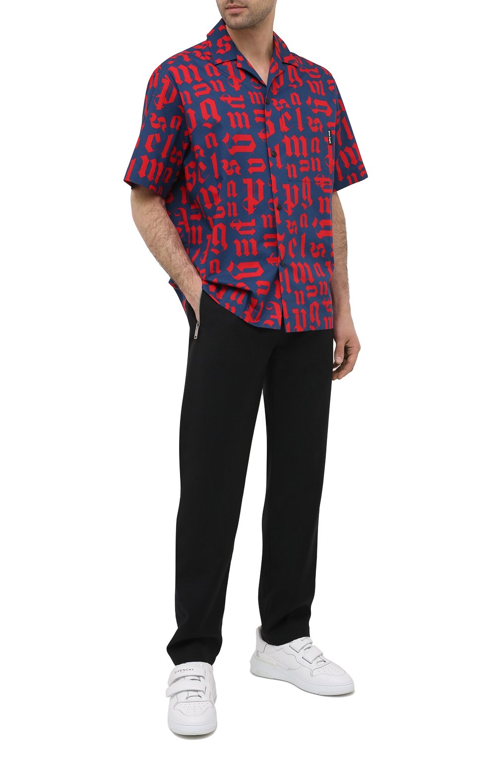 Хлопковая рубашка PALM ANGELS, арт. PMGA037R21FAB0024625, фото 2