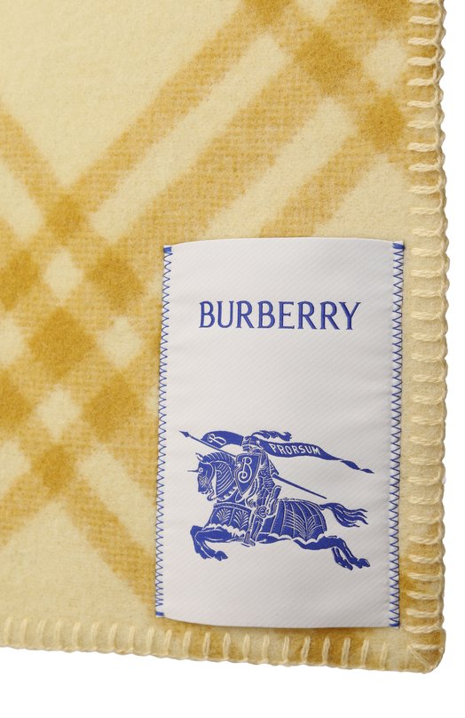 Шерстяной шарф Burberry 8101358 Жёлтый  8101358 Фото 3