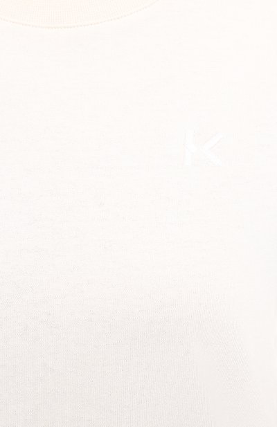 Хлопковая футболка KENZO кремового цвета по цене 12100 руб., арт. FA62TS9104SK, фото 5 Хлопковая футболка KENZO, арт. FA62TS9104SK, фото 5